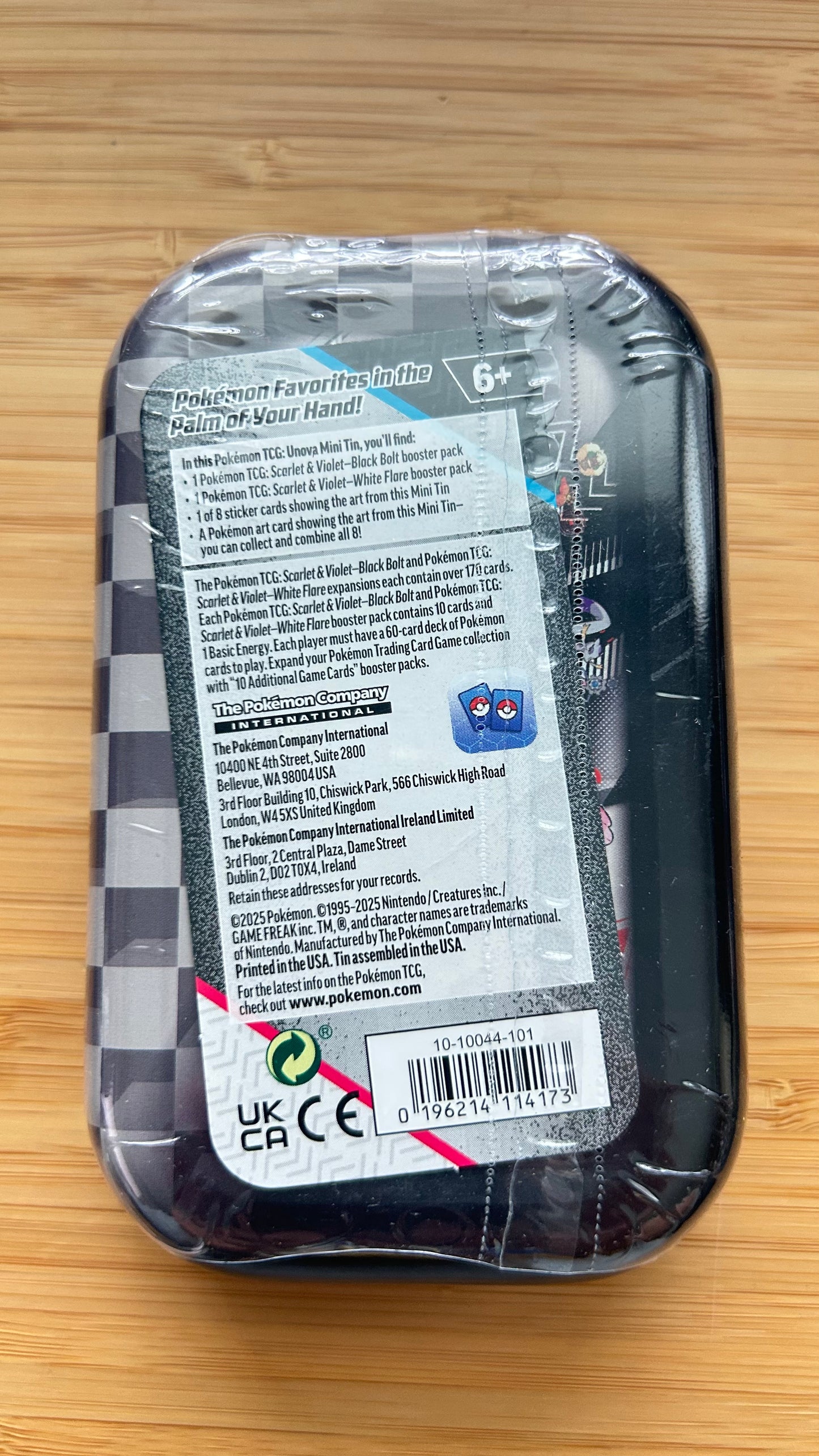 Pokemon TCG: Unova Mini Tin