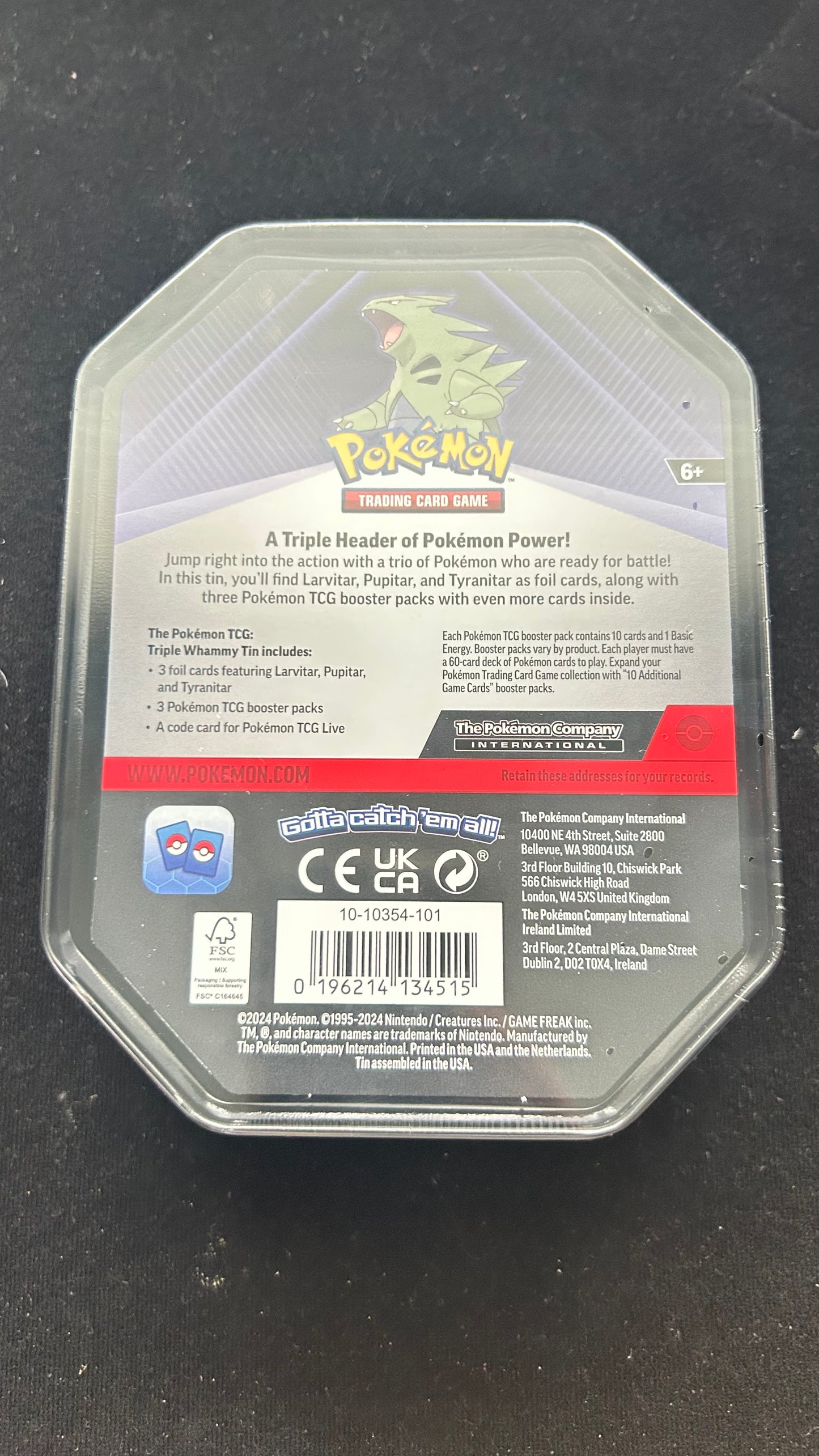 Pokemon TCG: Triple Whammy Tin