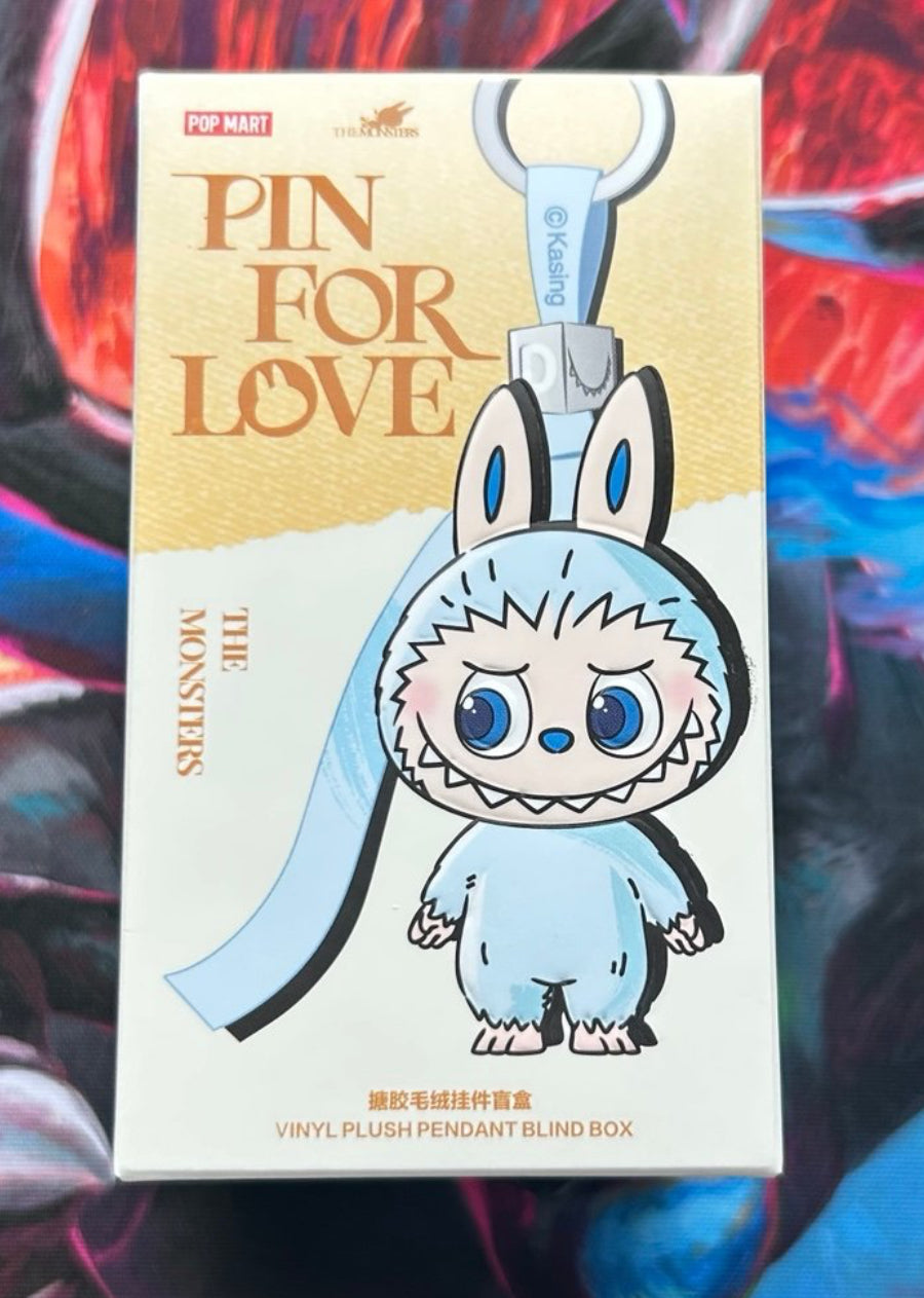 THE MONSTERS Pin for Love Series-Vinyl Plush Pendant Blind Box (A-M)