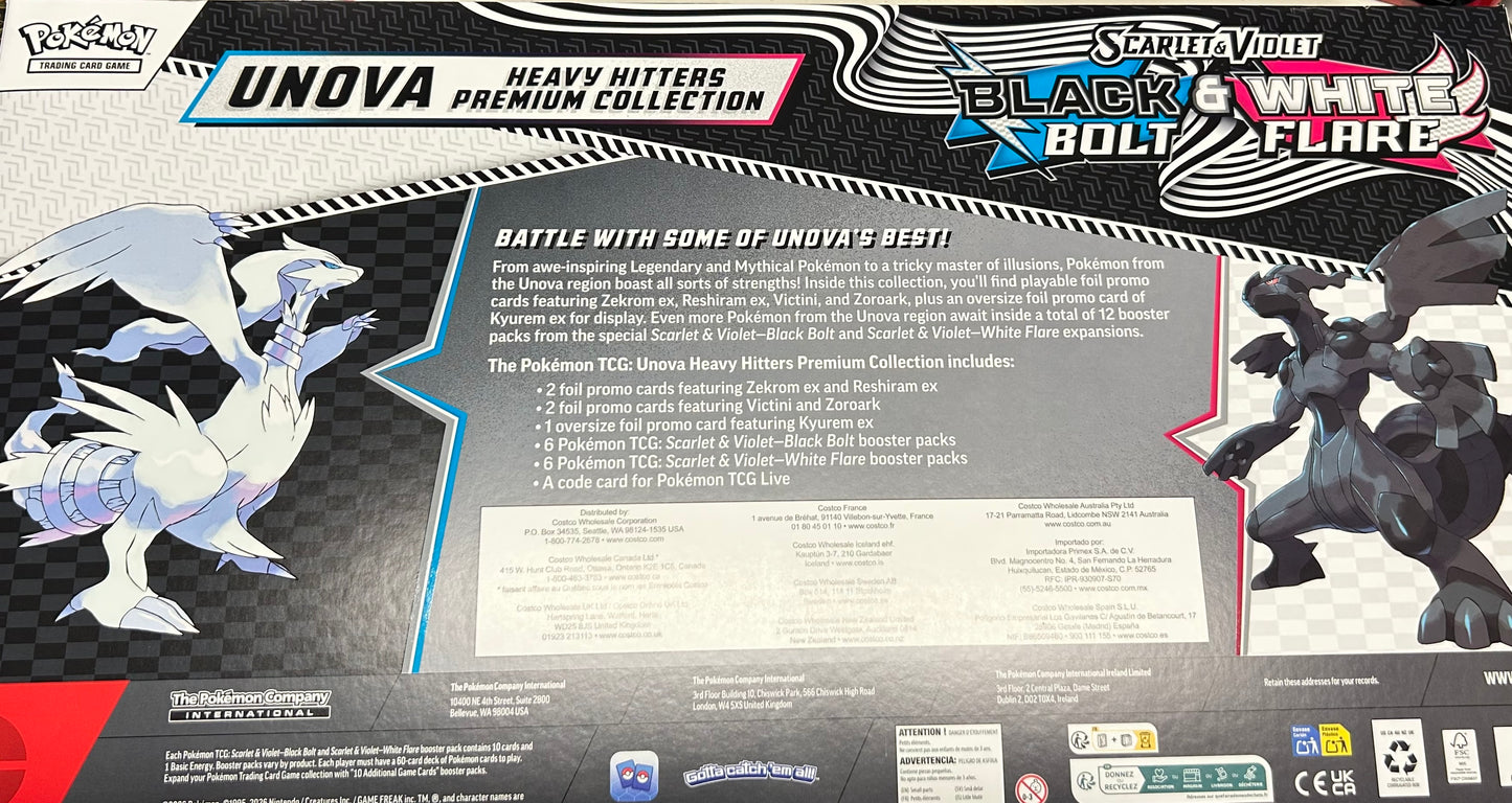 Pokemon Unova Heavy Hitters Premium collection