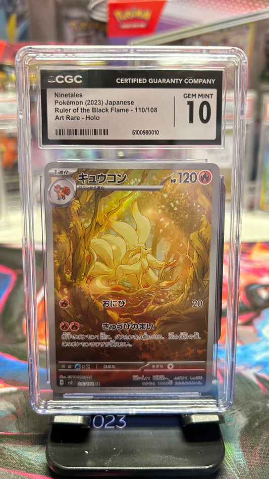 POKEMON SLAB: CGC 10- NINETALES