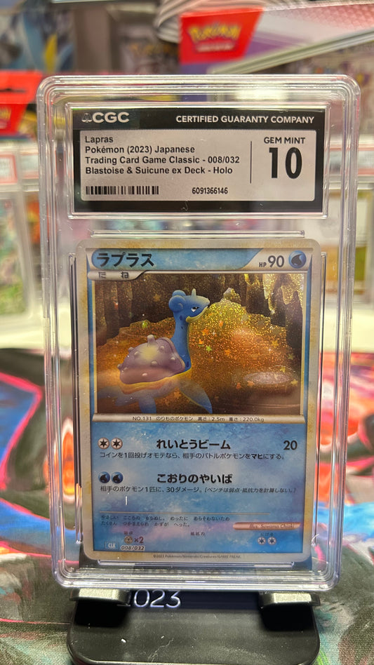 POKEMON SLAB: CGC GEM MINT 10 - LAPRAS