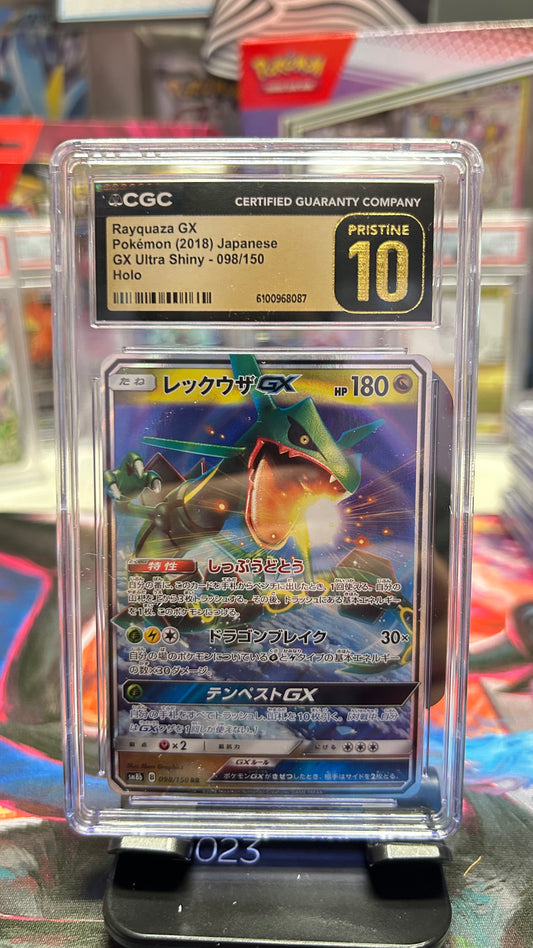 POKEMON SLAB: CGC PRISTINE 10 - RAYQUAZA GX