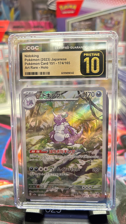 POKEMON SLAB: CGC PRISTINE 10 - NIDOKING
