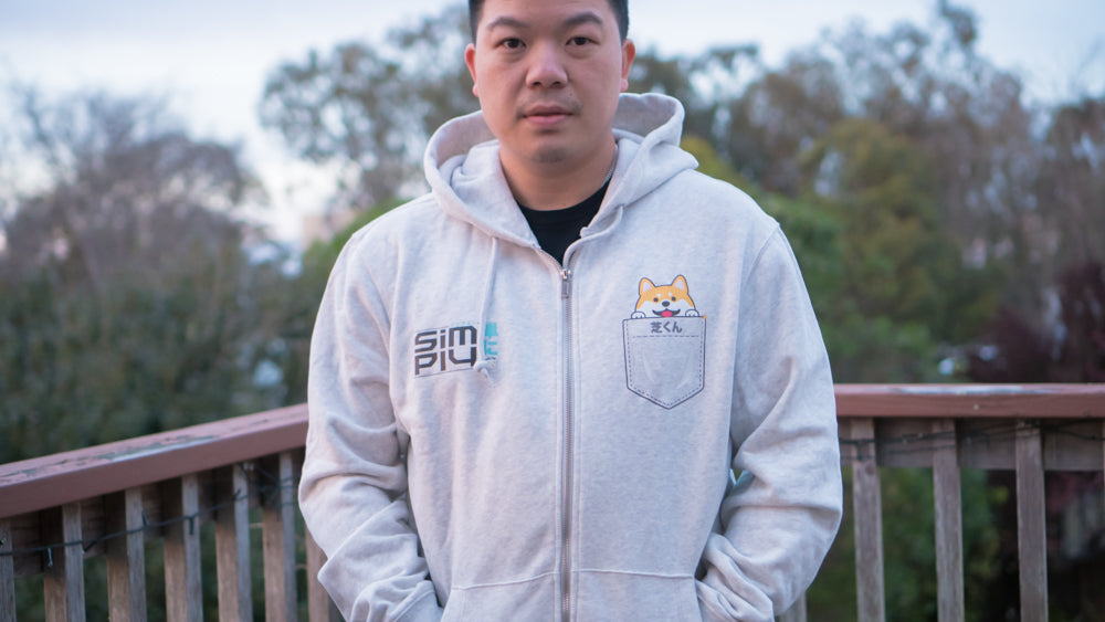 Shiba Kun Zip up hoodie