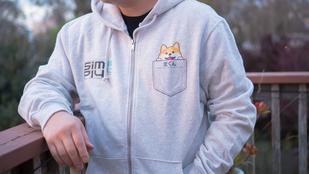 Shiba Kun Zip up hoodie